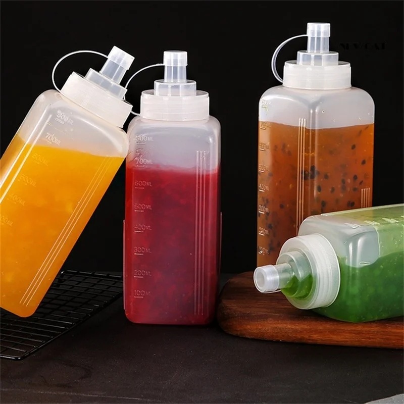 Herb Keeper Bottle - 1 個 PE 800/1000ML 大直径防塵プラスチックスクイーズソースボトルドレッシングボトル絞り容器調味料ボトル