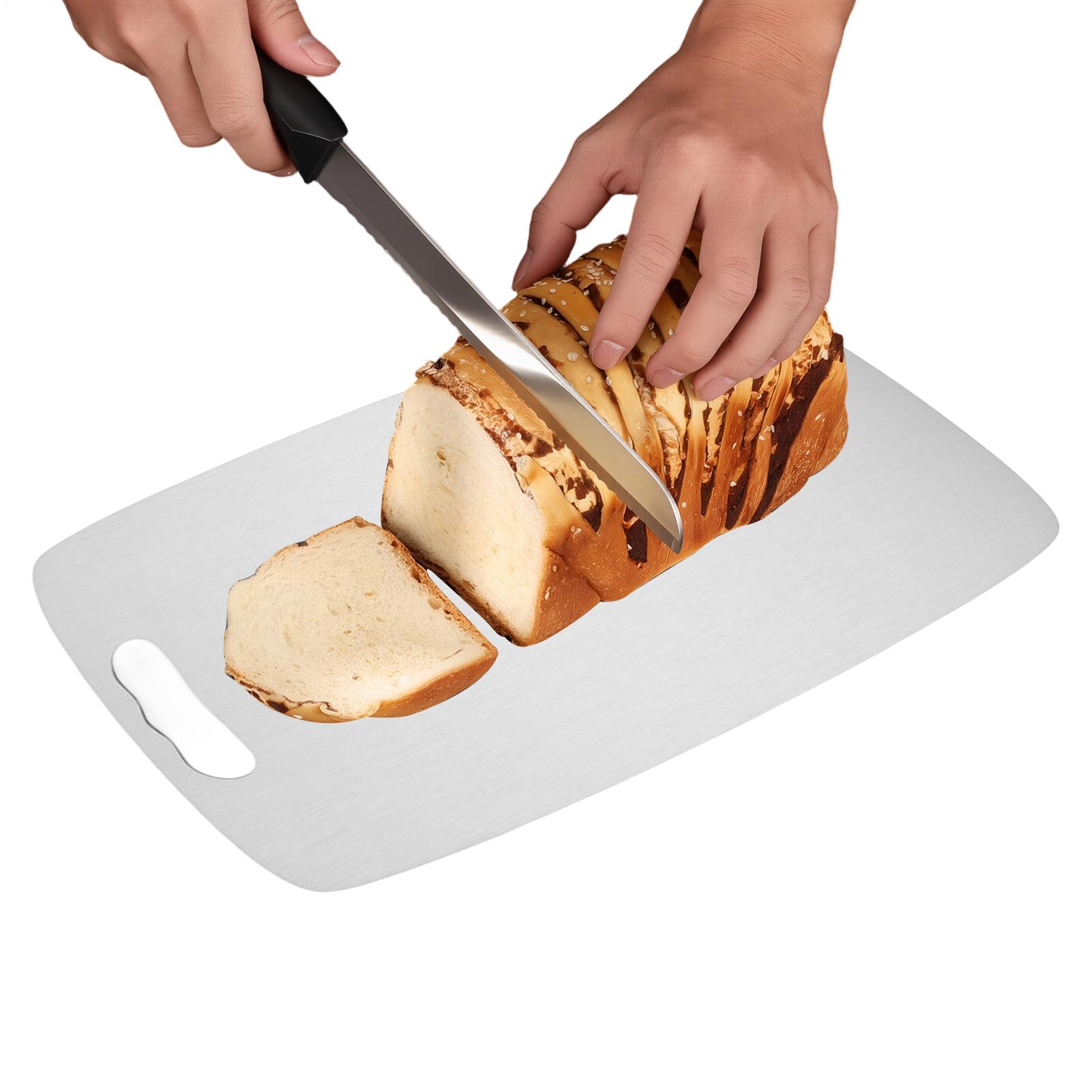 Meal Prep For Cutting - 厚さ1.2mmのステンレス製まな板、両面ステンレス製カッティングボード、食事の準備や鶏肉の加工に便利なキッチンツール