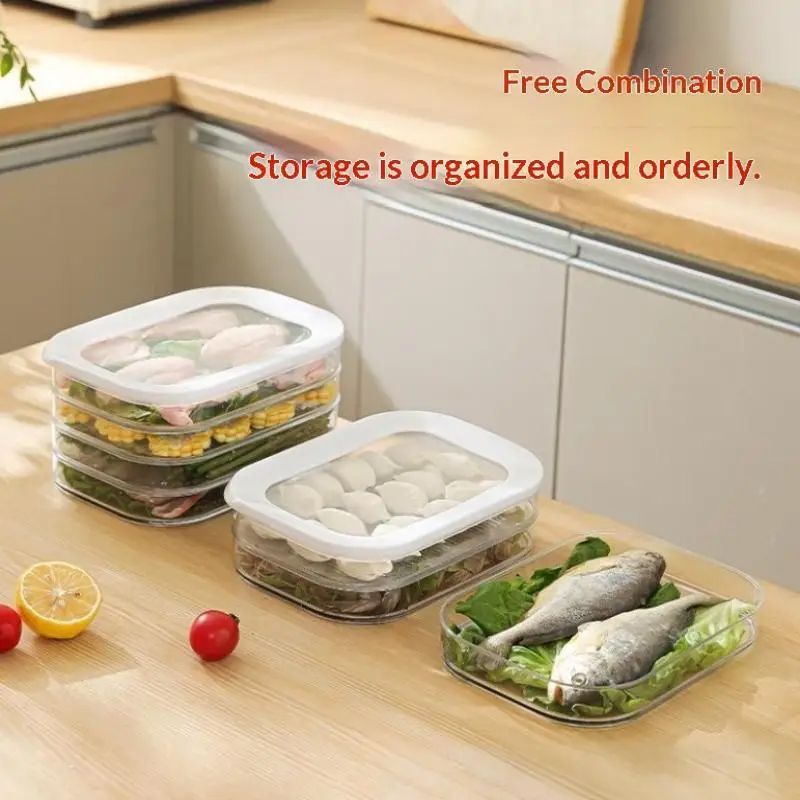 Meal Prep For Cutting - 冷蔵庫用肉保存容器、積み重ね可能なコールドカット保存容器、デリミート、ベーコン、チーズ、食事の準備用の透明な蓋付き
