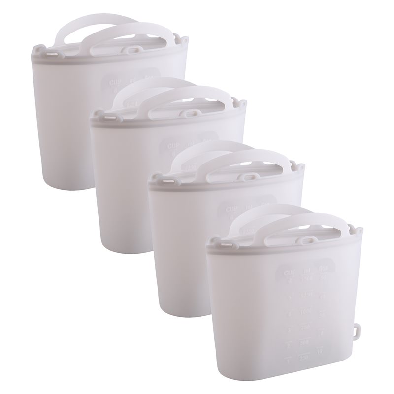 Meal Prep Freezer - AB66-鮮度保持バッグ 食品グレードの自己密封食品保存袋 再利用可能なキッチンツール 冷凍庫用 スナック フルーツ