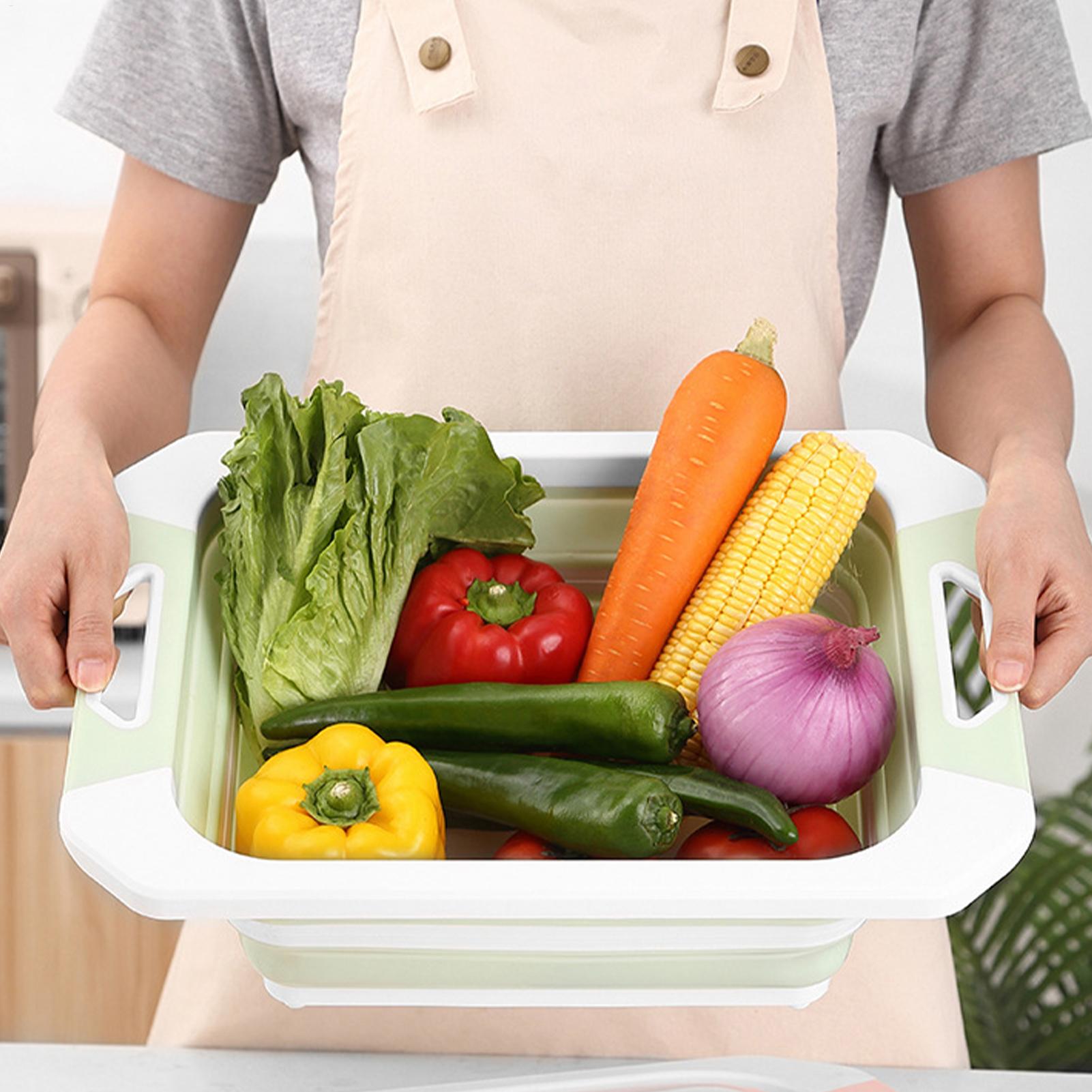 Meal Prep For Cutting - 折りたたみ式まな板 多目的ビン 食事の準備 折りたたみ式まな板 肉、果物、野菜、バーベキュー、ピクニック、裏庭用の洗面器