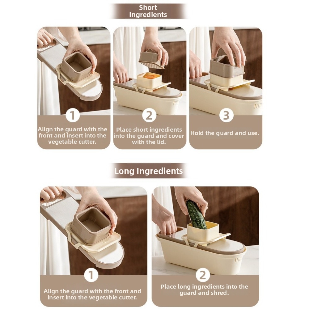 効率的な手動野菜カッター、ハンドプロテクター付きプラスチック - Meal Prep Manual のレビューと価格