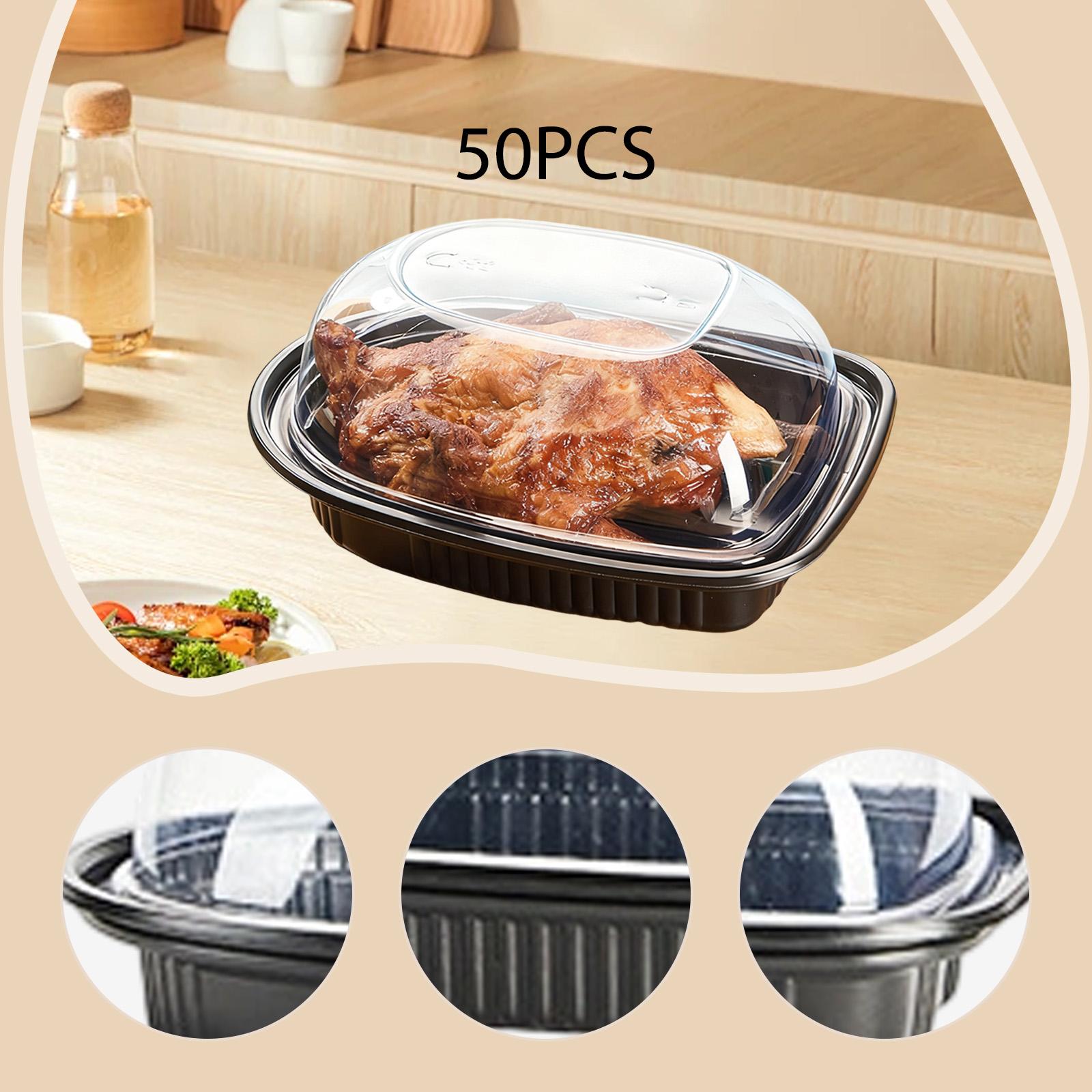 回転式チキンロースター用使い捨てテイクアウトボックス、大容量 - Meal Prep With Chicken のレビューと価格