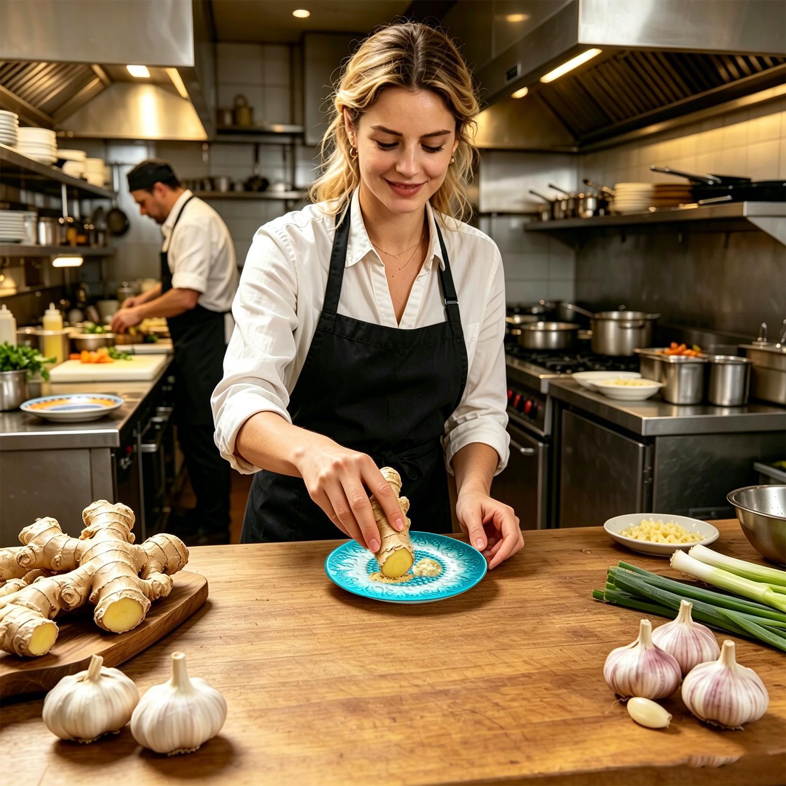 セラミック製ニンニクおろし器プレート、エンボス加工キッチンツ - Meal Prep Manual のレビューと価格