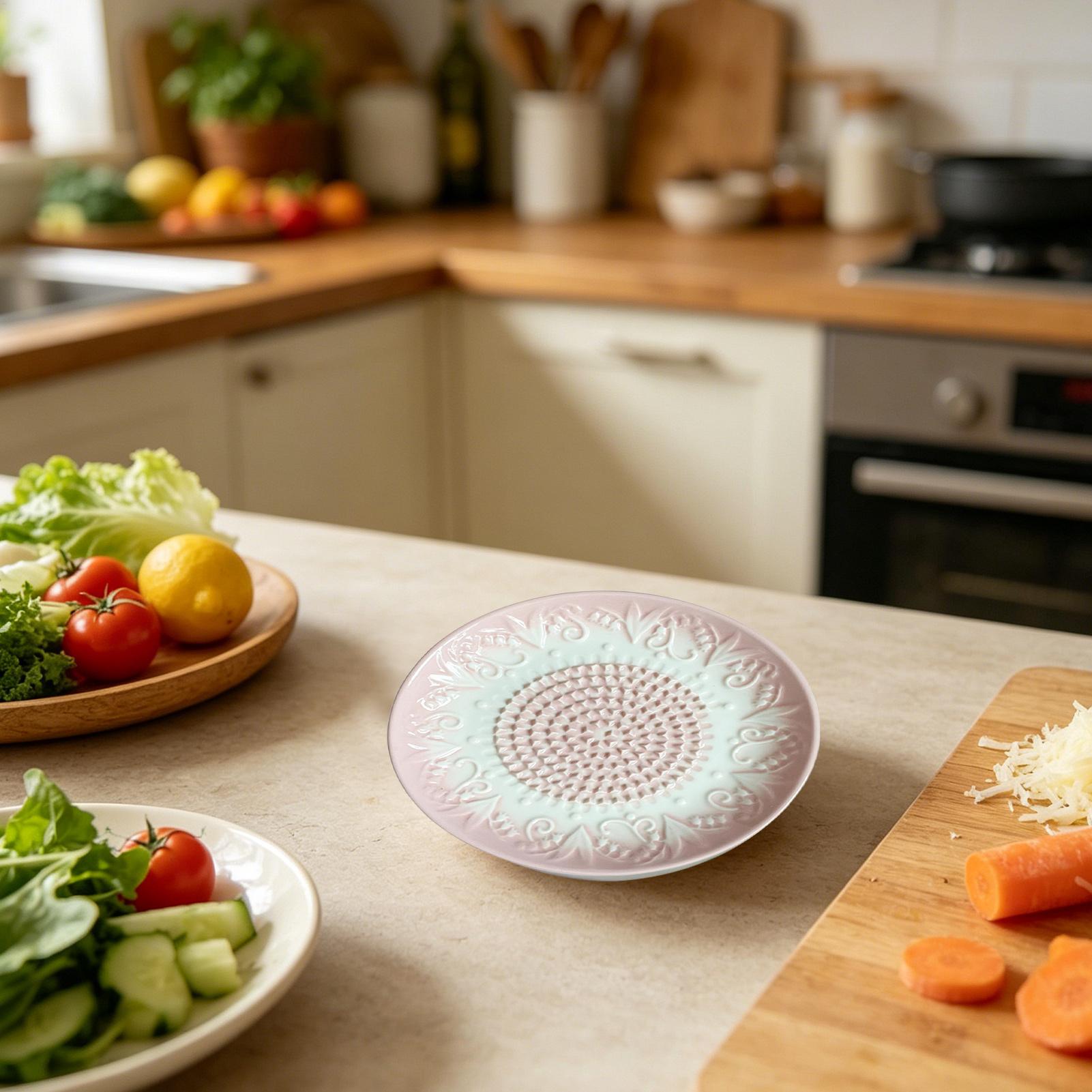 セラミック製ニンニクおろし器プレート、エンボス加工キッチンツ - Meal Prep Manual のレビューと価格