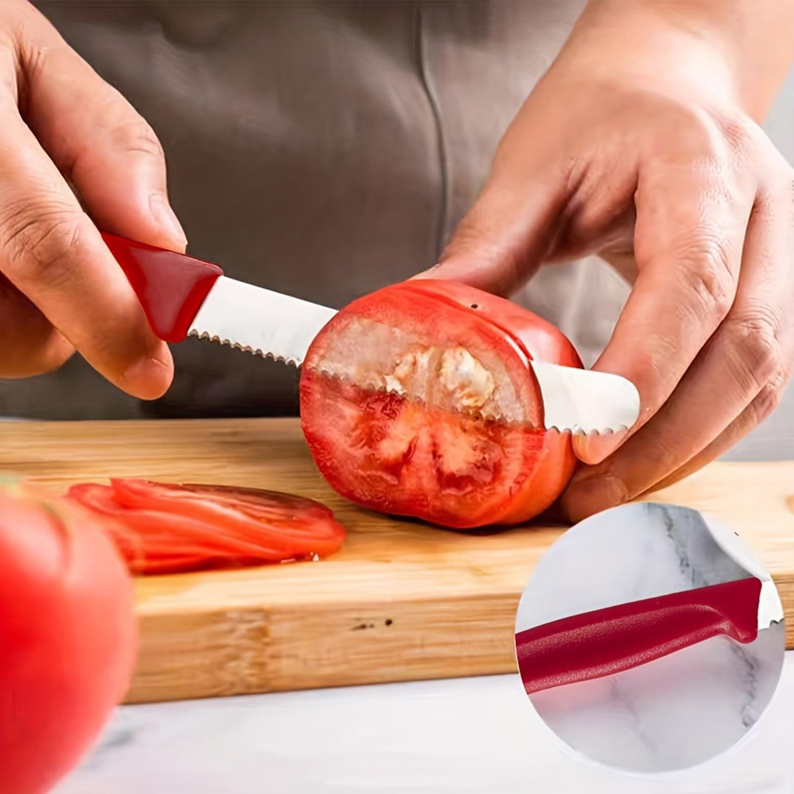 鋸歯状ステーキカッター 5 個ステンレス鋼鋸歯状の正確な切断 - Meal Prep For Cutting のレビューと価格
