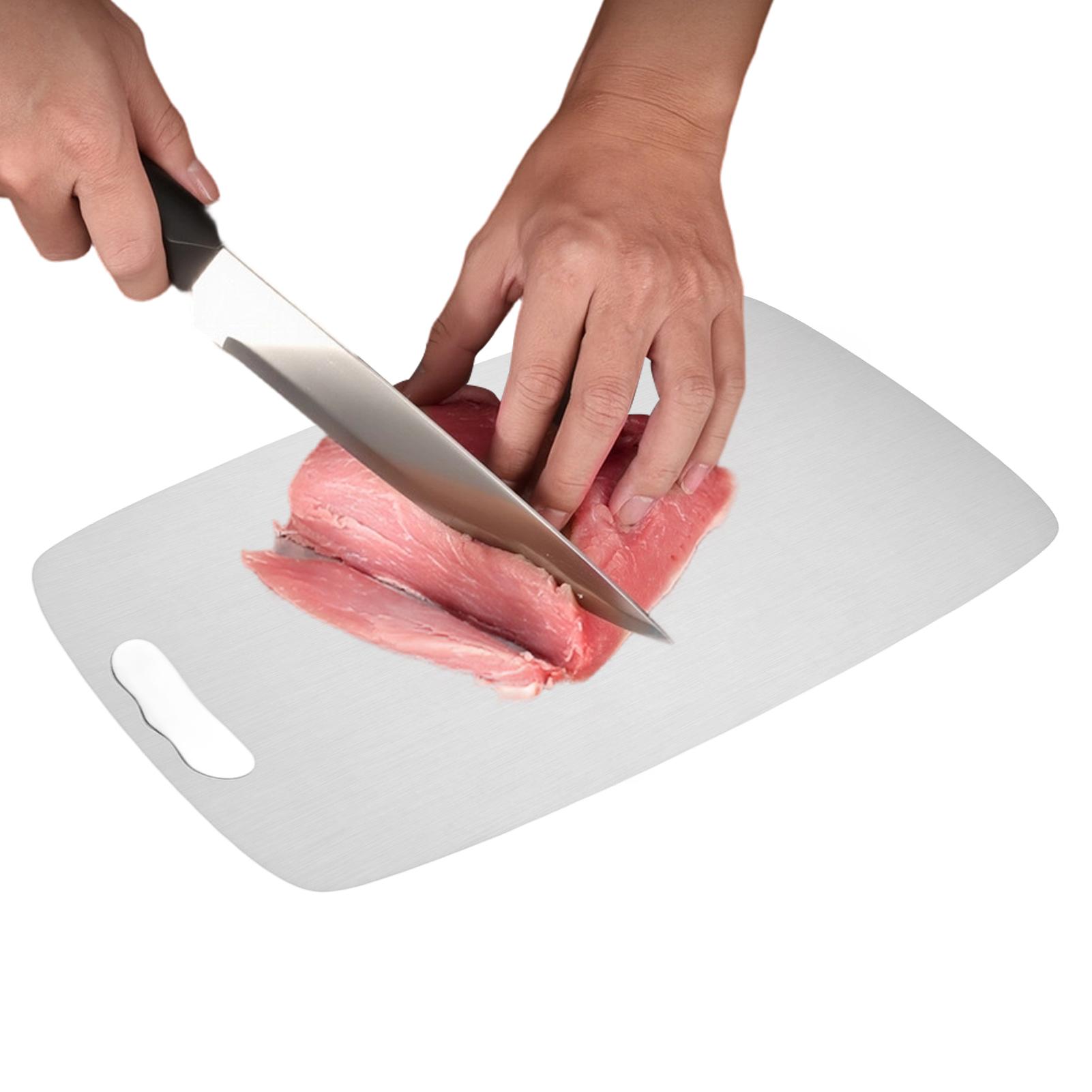 厚さ1.2mmのステンレス製まな板、両面ステンレス製カッティ - Meal Prep For Cutting のレビューと価格