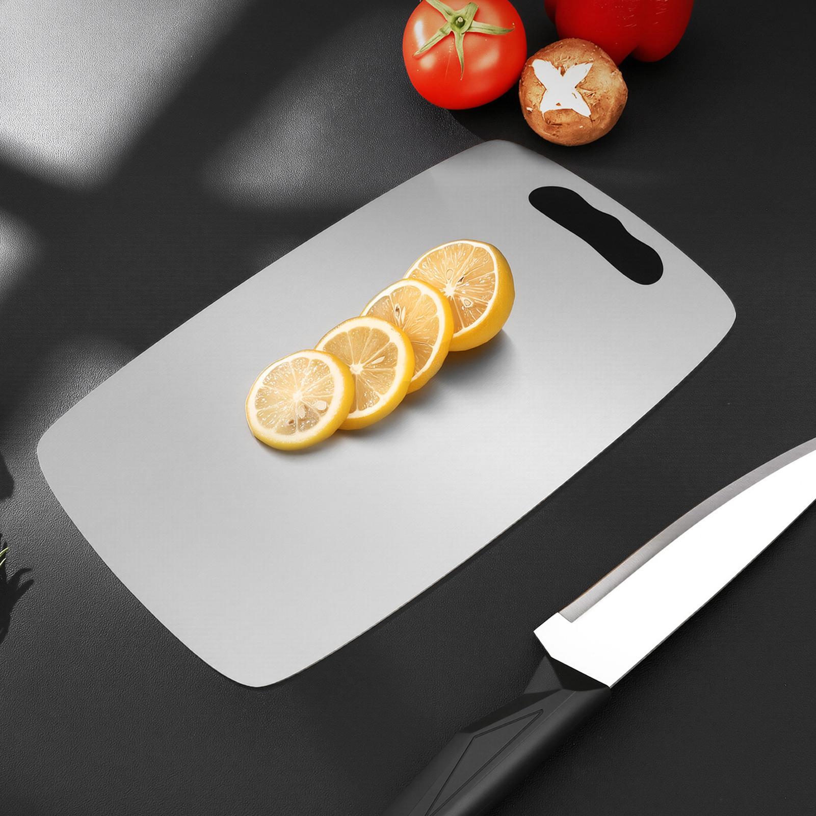 厚さ1.2mmのステンレス製まな板、両面ステンレス製カッティ - Meal Prep For Cutting のレビューと価格