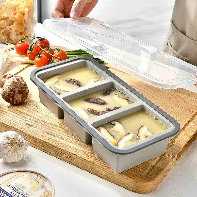 大型アイスキューブ冷凍型 - スープ、ソース、残り物、自家製 - Meal Prep Freezer のレビューと価格