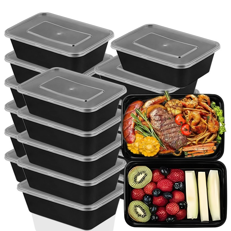 10/20x 食品保存容器 蓋付き 食事準備容器 使い捨て漏 - Meal Prep Chef のレビューと価格