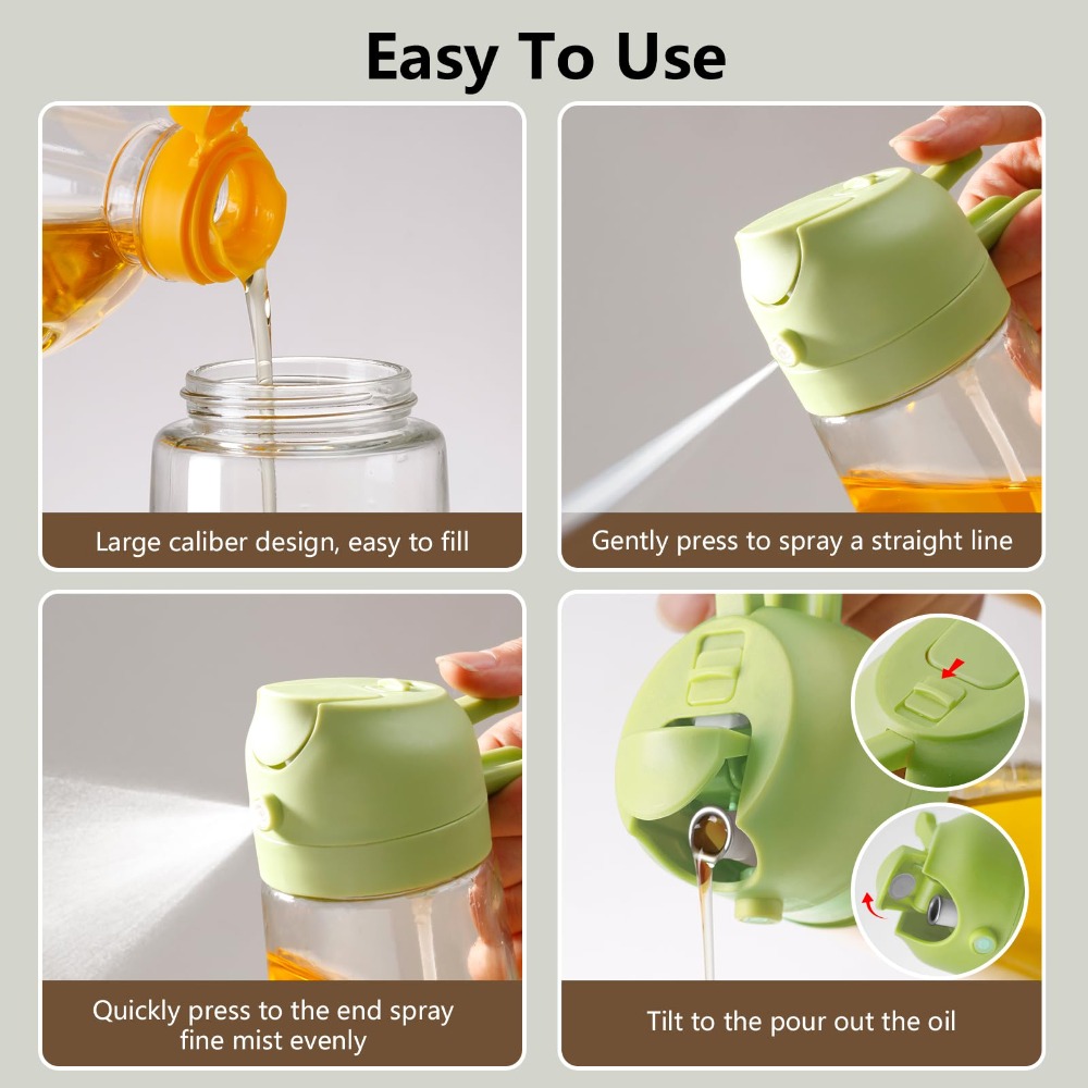 2in1オイルディスペンサー/注ぎ口付きオリーブオイルスプレ - Herb Keeper Bottle のレビューと価格
