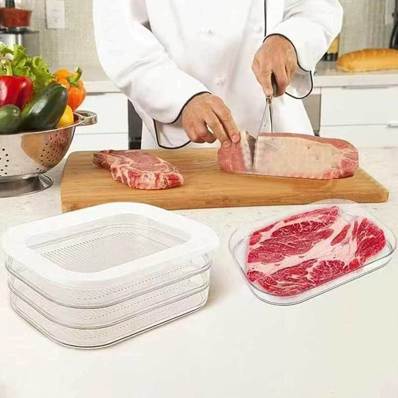冷蔵庫用肉保存容器、積み重ね可能なコールドカット保存容器、デ - Meal Prep For Cutting のレビューと価格