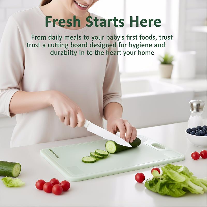 両面抗菌まな板 キッチン用 ベビーフード作り用 無毒表面 家 - Meal Prep For Cutting のレビューと価格