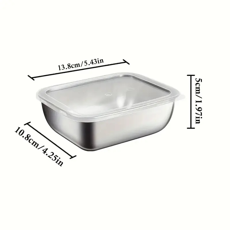 5個セット ステンレス製食品保存容器、積み重ね可能な食事準備 - Meal Prep Chef のレビューと価格