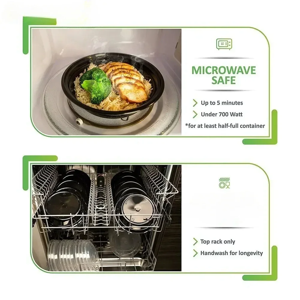 ふた付きプラスチック製食品容器,食品調理容器,ポータブル弁当 - Meal Prep Freezer のレビューと価格