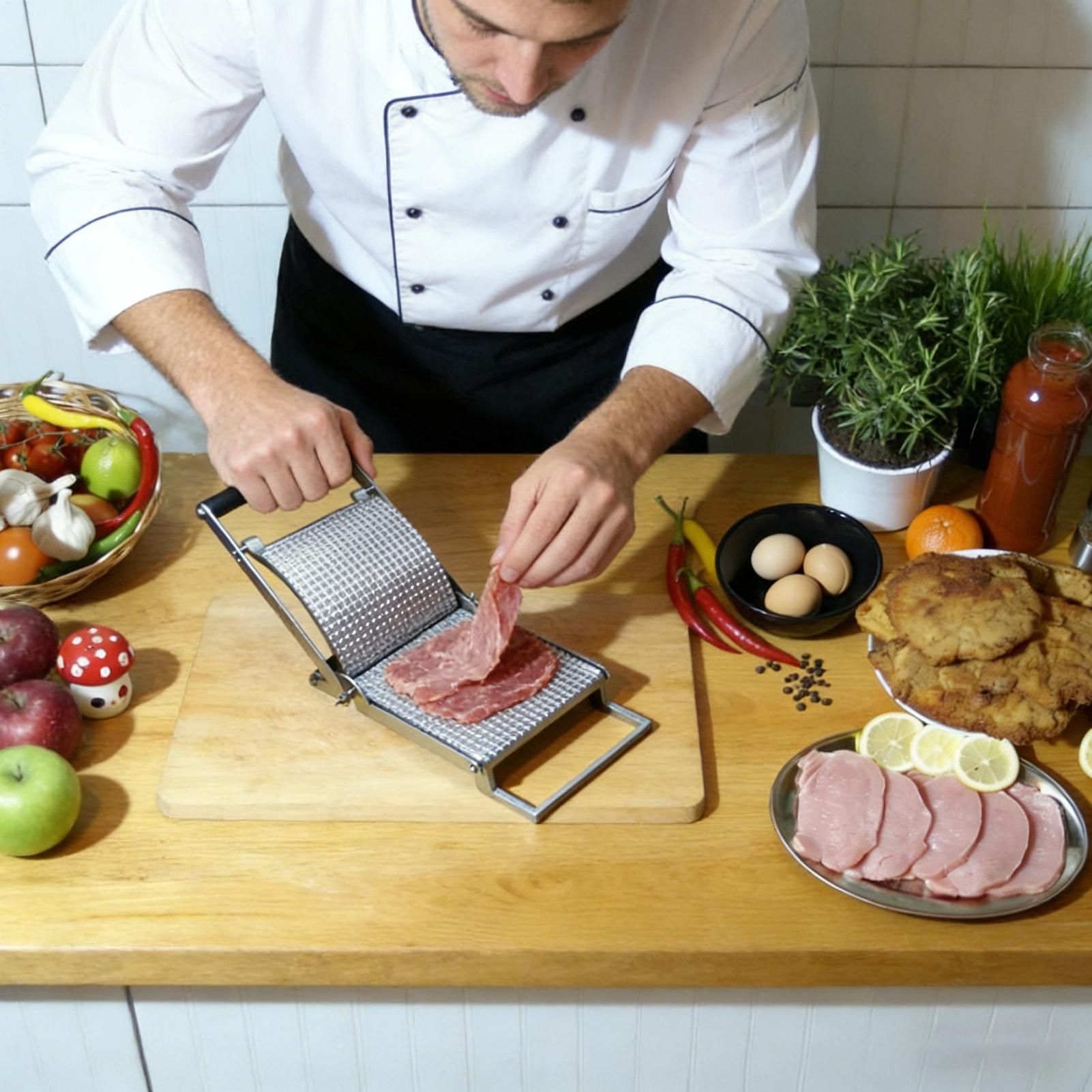 肉軟化剤 ステンレス製 手動 キッチンガジェット キッチン用 - Meal Prep With Chicken のレビューと価格