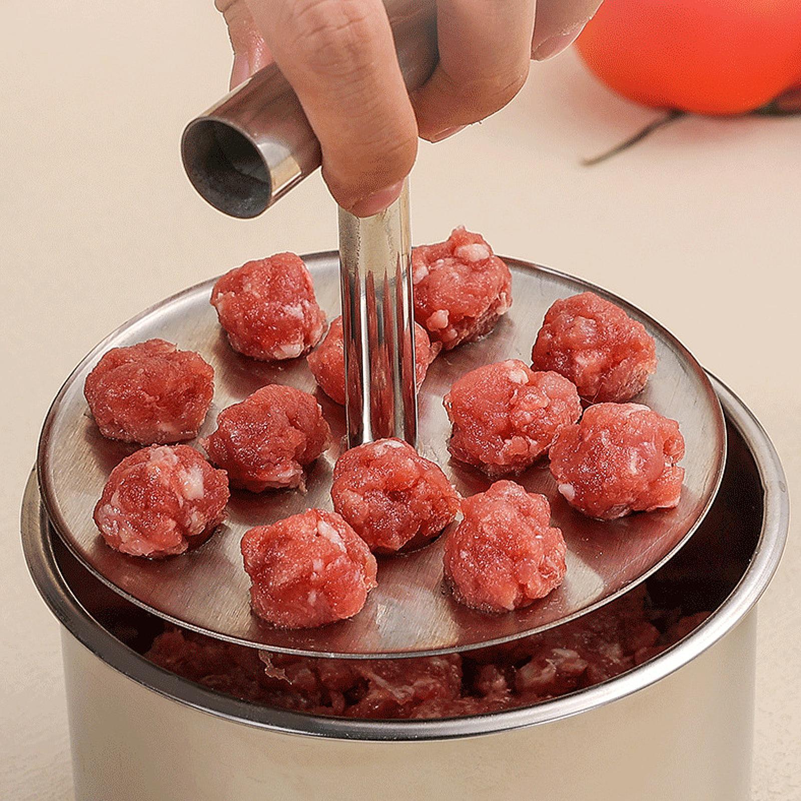 ミートボール製造ツール ステンレス製ディスペンサー 手動シェ - Meal Prep Manual のレビューと価格