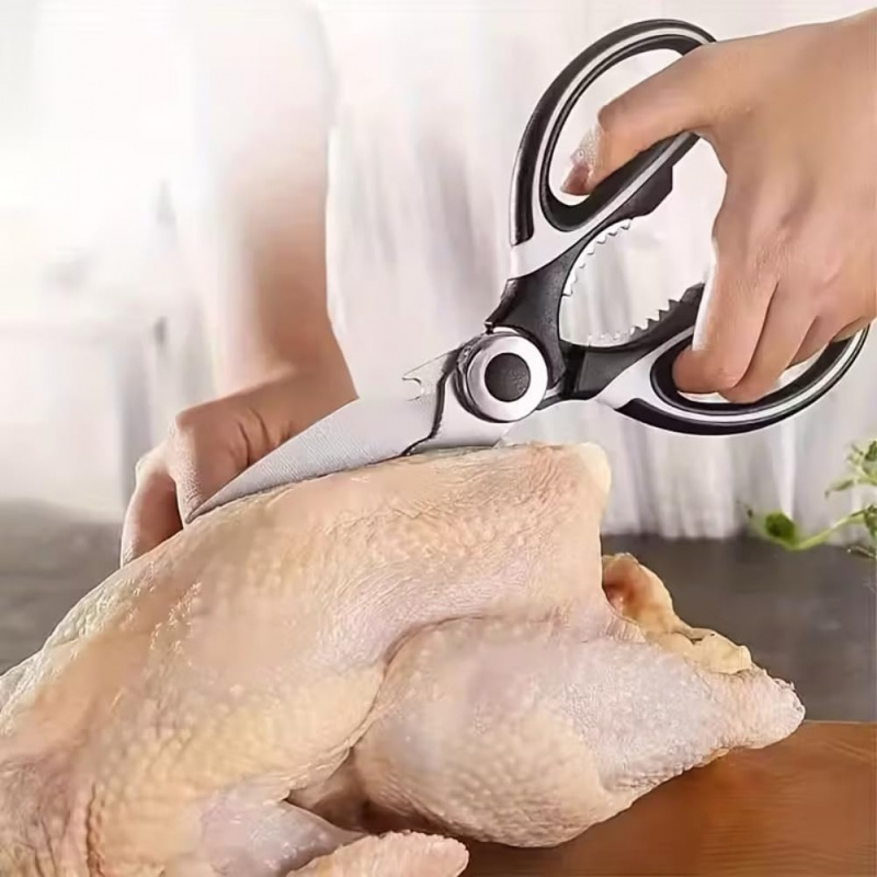 ステンレス鋼キッチンバサミ 多目的鋭利な刃 人間工学に基づい - Meal Prep With Chicken のレビューと価格