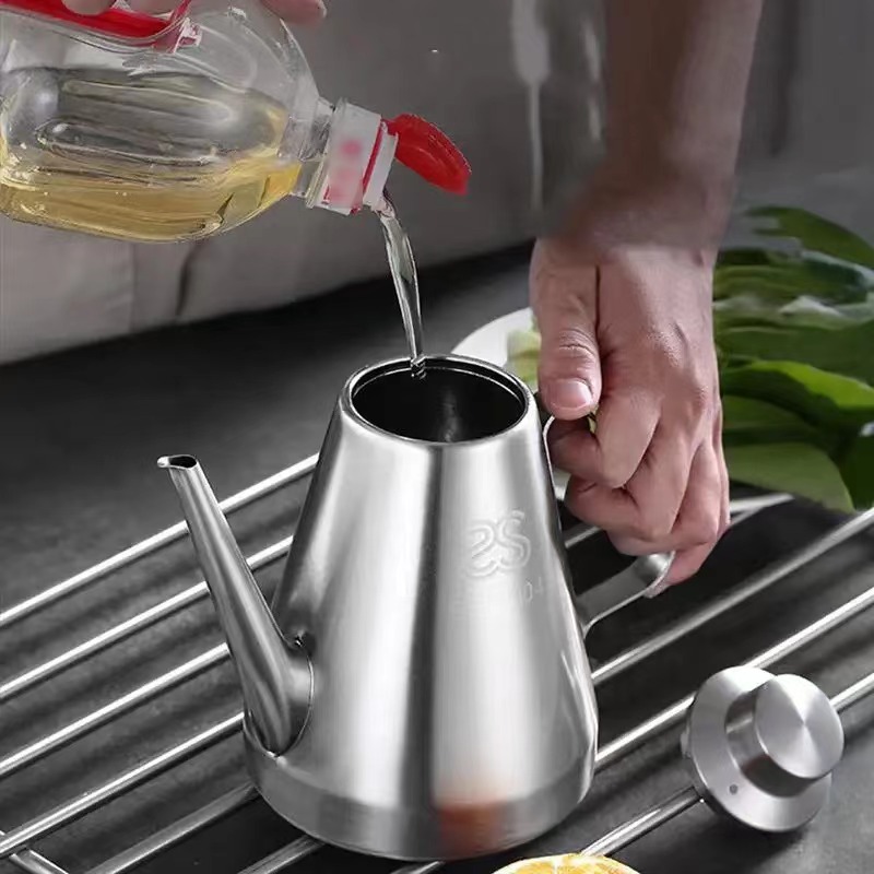 304 ステンレス鋼防虫漏れ防止オイルコントロールポット長口 - Herb Keeper Bottle のレビューと価格