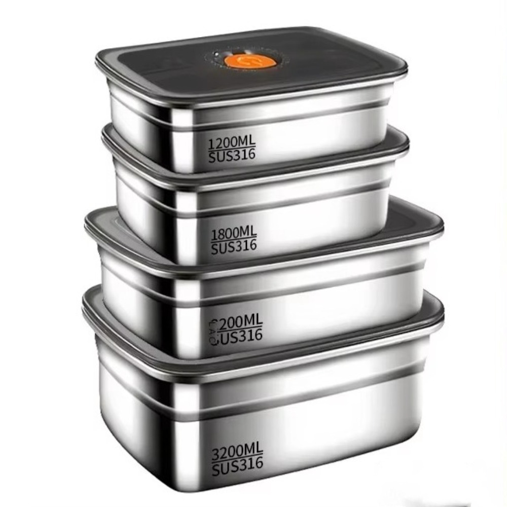 ステンレス鋼キャンプ弁当箱漏れ防止電子レンジ適切な弁当箱密封 - Meal Prep Freezer のレビューと価格