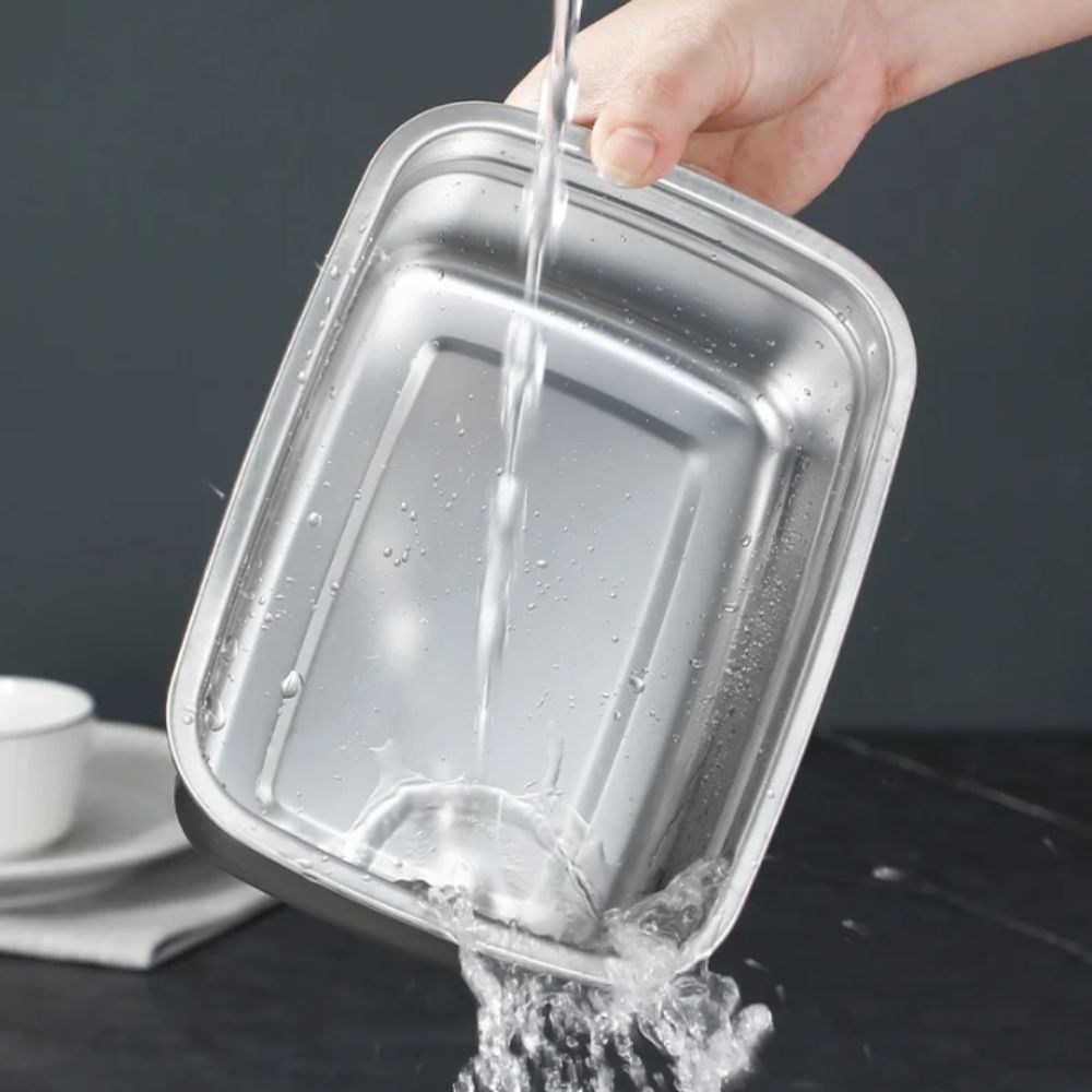 ステンレス鋼キャンプ弁当箱漏れ防止電子レンジ適切な弁当箱密封 - Meal Prep Freezer のレビューと価格