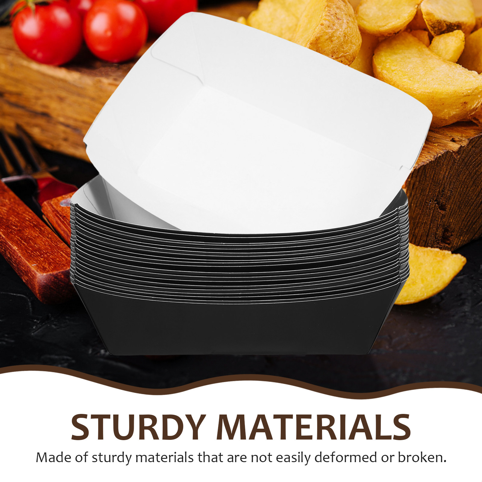 20個入りクラフト紙製オープントップ使い捨て食品容器 ホット - Meal Prep With Chicken のレビューと価格