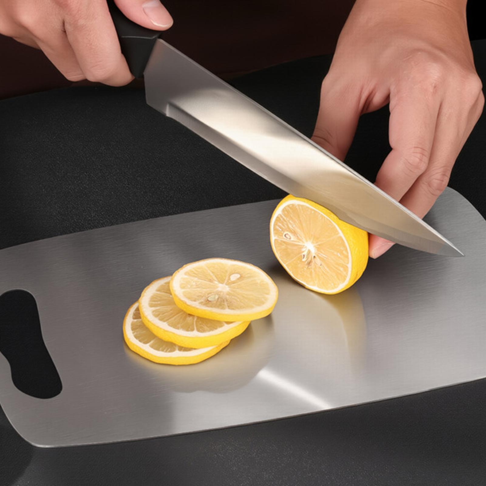 ステンレス鋼のまな板両面キッチンガジェット両面まな板食事の準 - Meal Prep For Cutting のレビューと価格