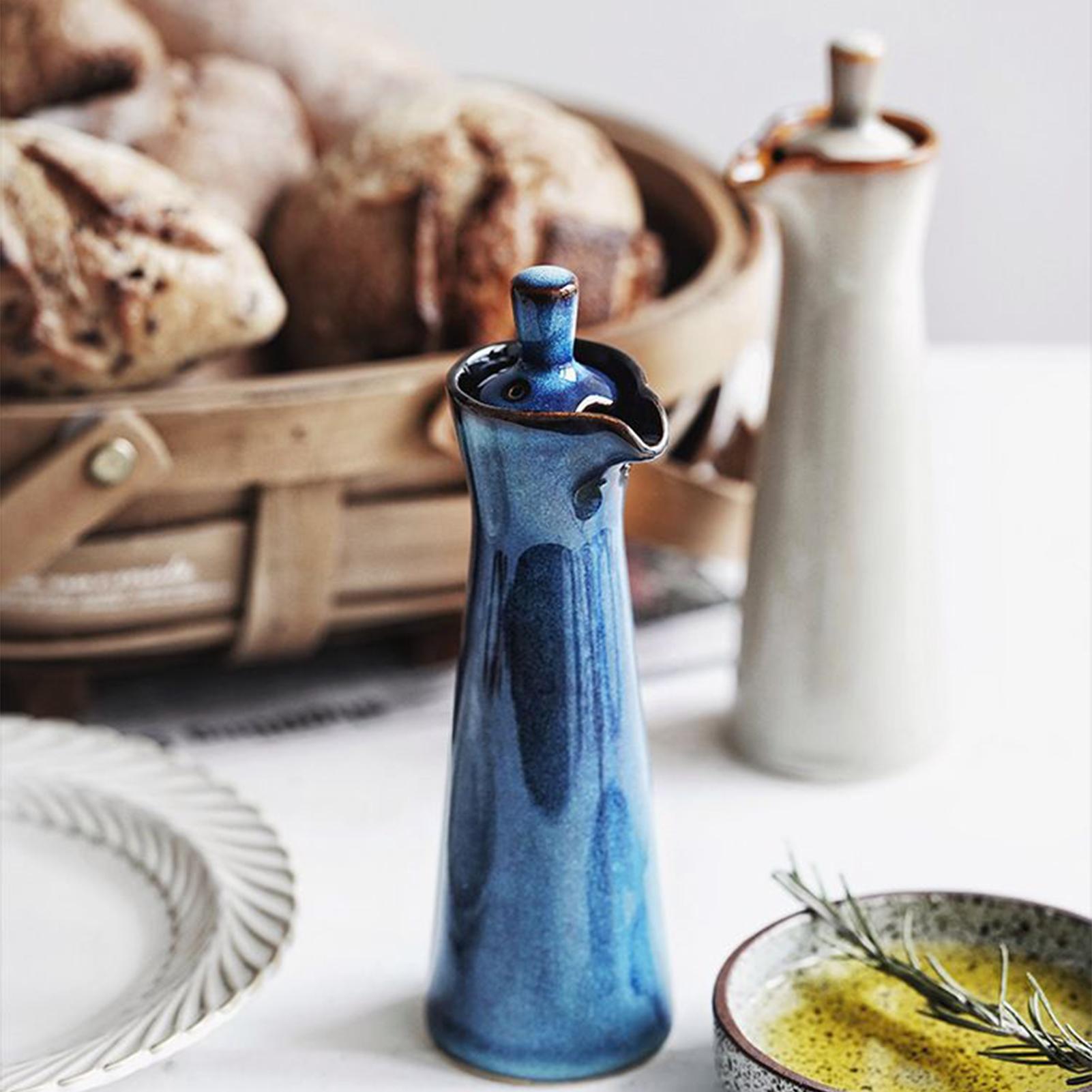 120ml 日本製陶器オリーブオイルディスペンサーボトル セ - Herb Keeper Bottle のレビューと価格