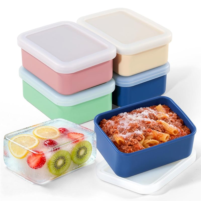 AB33-4個入りシリコン製冷凍庫用型 蓋付き スープ、ソー - Meal Prep Freezer のレビューと価格