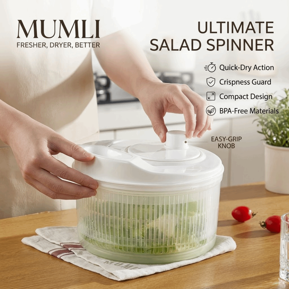白い手動野菜脱水機多機能キッチンガジェットサラダスピナードラ - Meal Prep Manual のレビューと価格