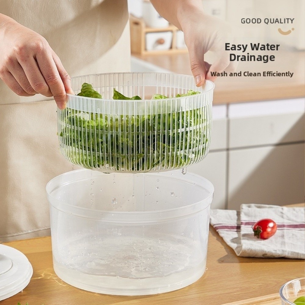 白い手動野菜脱水機多機能キッチンガジェットサラダスピナードラ - Meal Prep Manual のレビューと価格
