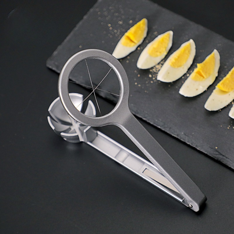 便利なステンレス製エッグスライサー手動キッチンツール固ゆで卵 - Meal Prep Manual のレビューと価格