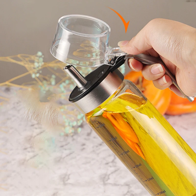 304ステンレス鋼ハンドル調味料ボトルガラス製保存容器オイル - Herb Keeper Bottle のレビューと価格