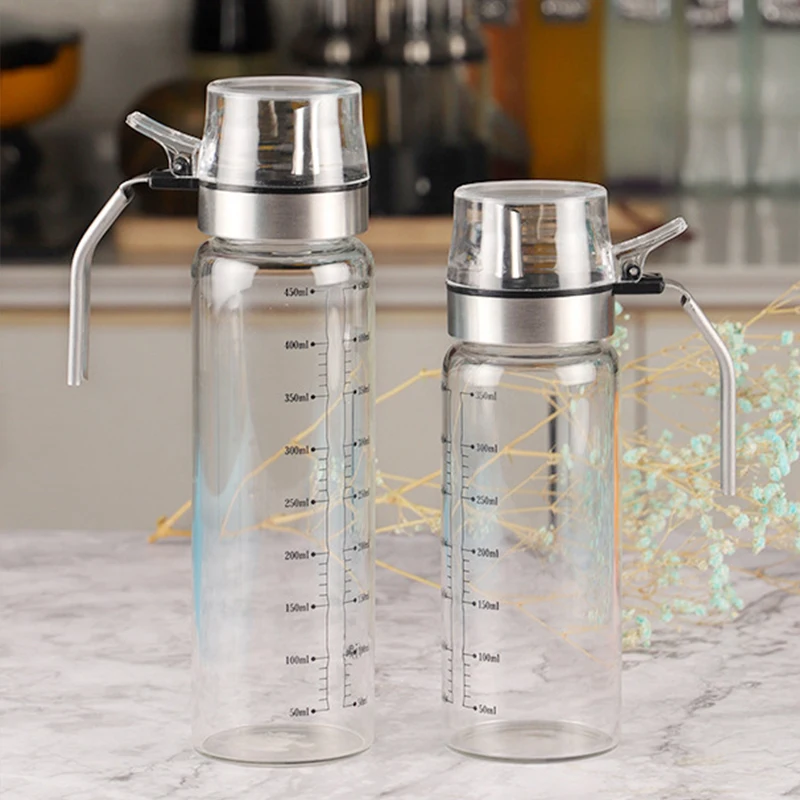 304ステンレス鋼ハンドル調味料ボトルガラス製保存容器オイル - Herb Keeper Bottle のレビューと価格