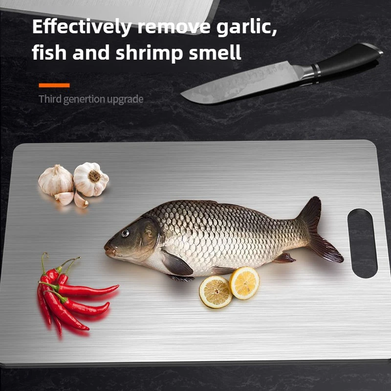 業務用グレード316ステンレス鋼製まな板 両面使用可能 抗菌 - Meal Prep Chef のレビューと価格