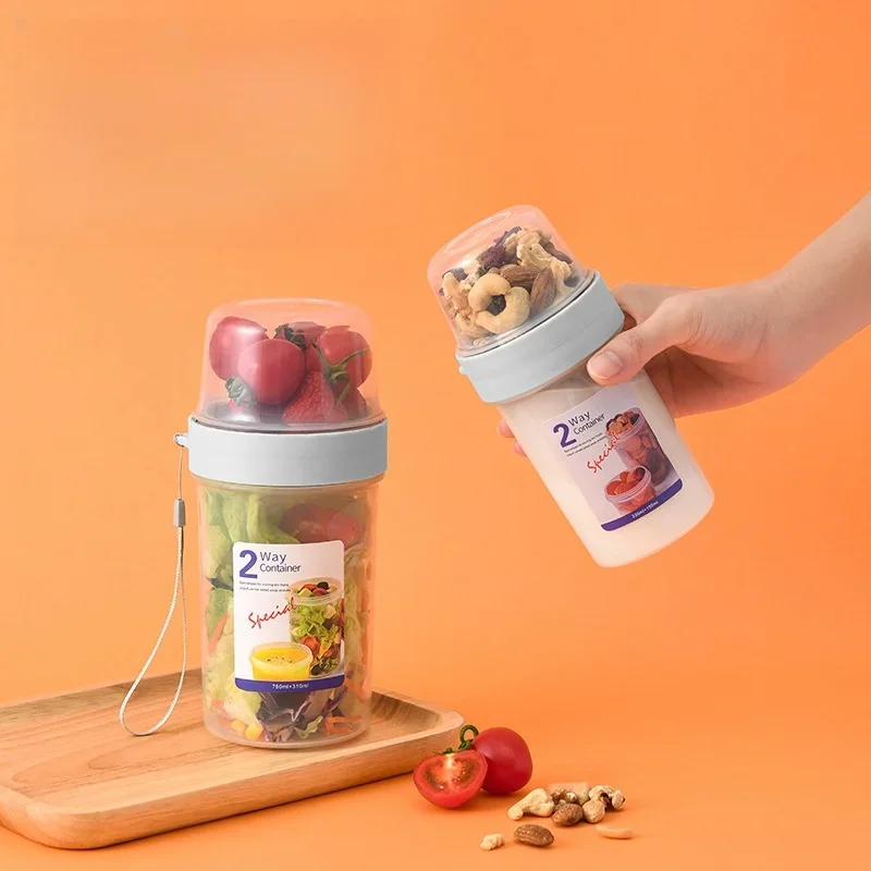 ポータブル朝食容器セット オートミール シリアル ヨーグルト - Meal Prep Oatmeal Jars のレビューと価格