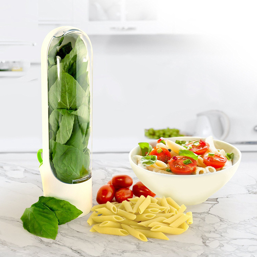 野菜新鮮な保存ボトルハーブセーバー保存容器フレッシュハーブキ - Herb Keeper Bottle のレビューと価格