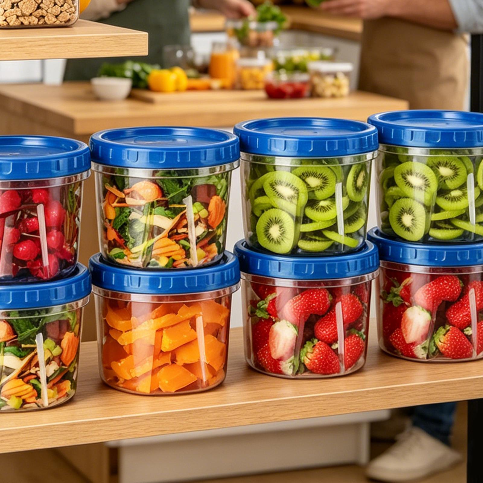 冷凍庫保存容器 16オンス 6個入り スタッカブルミールプレ - Meal Prep Freezer のレビューと価格